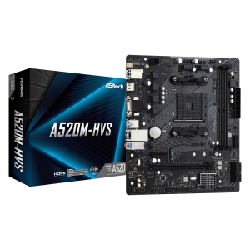 Asrock A520M-HVS AMD A520 Emplacement AM4 micro ATX (90-MXBE60-A0UAYZ)