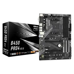 Asrock B450 Pro4 R2.0 AMD B450 Emplacement AM4 ATX