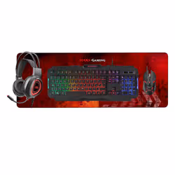 Mars Gaming MCPRGB2FR clavier Souris incluse USB AZERTY Français Noir - Vue supplémentaire 2