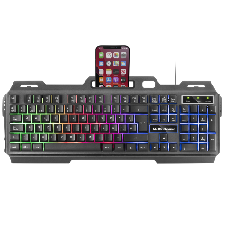 Mars Gaming MK120FR Gaming Keyboard FRGB Aluminium Smartphone Stand French