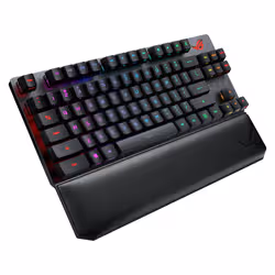ASUS ROG Strix Scope RX TKL Wireless Deluxe clavier USB + RF Wireless + Bluetooth AZERTY Français Noir - Vue supplémentaire 5