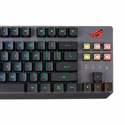 ASUS ROG Strix Scope RX TKL Wireless Deluxe clavier USB + RF Wireless + Bluetooth AZERTY Français Noir - Vue supplémentaire 8