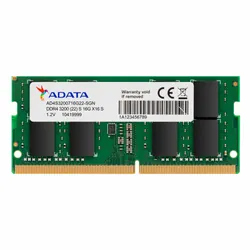 ADATA AD4S32008G22-SGN Barrette Mémoire 8 Go 1 x 8 Go DDR4 3200 MHz