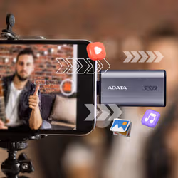 ADATA SC750 2 To USB Type-C 3.2 Gen 2 (3.1 Gen 2) Gris - Vue supplémentaire 7