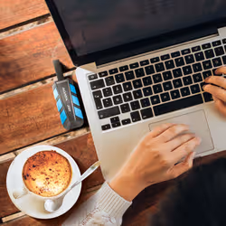 ADATA SC740 1 To USB Type-C 3.2 Gen 2 (3.1 Gen 2) Noir, Bleu - Vue supplémentaire 7