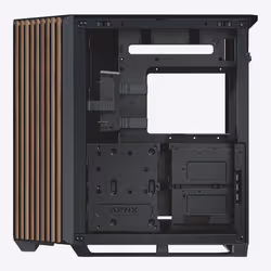 APNX V1-W-BK-v1 Midi Tower Noir, Bois - Vue supplémentaire 8