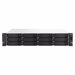 QNAP TS-1264U-RP NAS Rack (2 U) Ethernet/LAN Aluminium, Noir - Vue supplémentaire 2