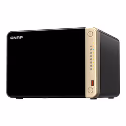 QNAP TS-664-4G serveur de stockage NAS Tower Ethernet/LAN Noir - Vue supplémentaire 2