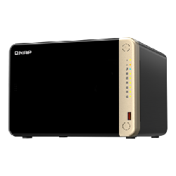 QNAP TS-664-4G serveur de stockage NAS Tower Ethernet/LAN Noir