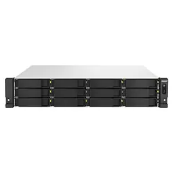 QNAP TS-H1887XU-RP NAS Rack (2 U) Intel Xeon E E-2336 32 Go DDR4 0 To QuTS hero Noir, Blanc