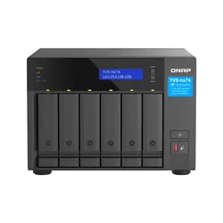 QNAP TVS-H674T-I5-32G serveur de stockage NAS Tower Intel® Core™ i5 i5-12400 32 Go DDR4 HDD QNAP QTS Noir