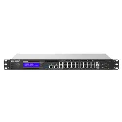 QNAP QGD-1602 Géré L2 Gigabit Ethernet (10/100/1000) 1U Noir, Gris