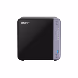 QNAP TS-432X-4G serveur de stockage NAS Tower Alpine Alpine AL-524 4 Go DDR4 QNAP QTS Noir - Vue supplémentaire 2