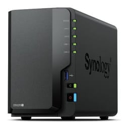Synology DiskStation DS225+ 2 Bay NAS Bureau Intel® Celeron® J4125 2 Go DDR4 Synology DSM Noir