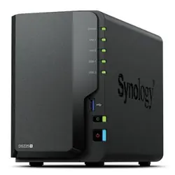 Synology DiskStation DS225+ 2 Bay NAS Bureau Intel® Celeron® J4125 2 Go DDR4 Synology DSM Noir
