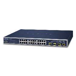 PLANET WGSW-24040 commutateur réseau Géré L2/L4 Gigabit Ethernet (10/100/1000) Bleu