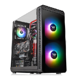 Thermaltake View 37 ARGB Edition, Midi-Tower, PC, SPCC, EATX,Micro-ATX,Mini-ITX, Black, Gaming