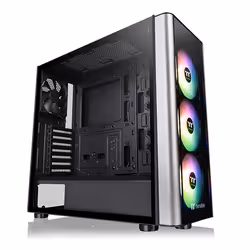 Thermaltake Level 20 MT ARGB Tour midi Boîtier PC noir 3 ventilateurs LED pré-installés, 1 ventilateur pré-installé, fen - Vue supplémentaire 2