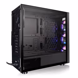 Thermaltake Level 20 MT ARGB Tour midi Boîtier PC noir 3 ventilateurs LED pré-installés, 1 ventilateur pré-installé, fen - Vue supplémentaire 7