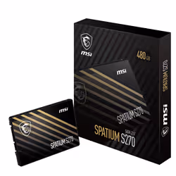 MSI SPATIUM S270 SATA 2.5 480GB disque SSD 2.5" 480 Go Série ATA III 3D NAND - Vue supplémentaire 5