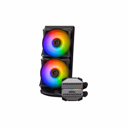 MSI MAG CORELIQUID M240 système de refroidissement d’ordinateur Processeur Refroidisseur de liquide tout-en-un 24 cm Noir - Vue supplémentaire 4