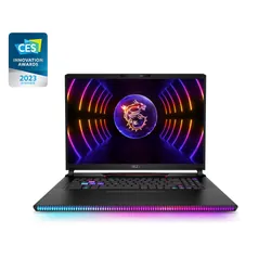MSI Gaming GE78HX 13VI-063ES Raider Ordinateur portable 43,2 cm (17") Intel® Core™ i9 i9-13980HX 64 Go DDR5-SDRAM 2 To SSD NVIDIA GeForce RTX 4090 Wi-Fi 6E (802.11ax) Windows 11 Home Noir