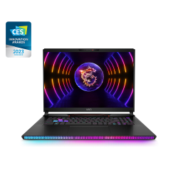 MSI Gaming GE78HX 13VI-063ES Raider Ordinateur portable 43,2 cm (17") Intel® Core™ i9 i9-13980HX 64 Go DDR5-SDRAM 2 To SSD NVIDIA GeForce RTX 4090 Wi-Fi 6E (802.11ax) Windows 11 Home Noir