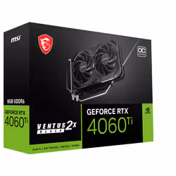 MSI VENTUS GeForce RTX 4060 Ti 2X BLACK 8G OC NVIDIA 8 Go GDDR6 - Vue supplémentaire 9