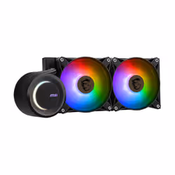 MSI MAG CORELIQUID E240 système de refroidissement d’ordinateur Carte-mère, Processeur Liquid cooling kit 12 cm Noir - Vue supplémentaire 2