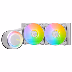 MSI MAG CORELIQUID E240 WHITE système de refroidissement d’ordinateur Carte-mère, Processeur Liquid cooling kit 12 cm Blanc - Vue supplémentaire 3