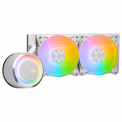 MSI MAG CORELIQUID E240 WHITE système de refroidissement d’ordinateur Carte-mère, Processeur Liquid cooling kit 12 cm Blanc - Vue supplémentaire 5