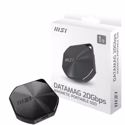 MSI DATAMAG 20GBPS 2TB lecteur à circuits intégrés externe 2 To USB Type-C USB 3.2 Gen 2x2 Noir - Vue supplémentaire 2