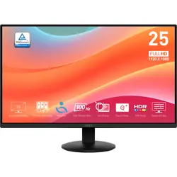 MSI Pro MP252L écran plat de PC 62,2 cm (24.5") 1920 x 1080 pixels Full HD LED Noir