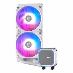 MSI MAG CORELIQUID A13 240 WHITE système de refroidissement d’ordinateur Carte-mère, Processeur Refroidisseur de liquide tout-en-un 12 cm Blanc 1 pièce(s) - Vue supplémentaire 2