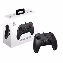 MSI FORCE GC200 accessoire de jeux vidéo Noir USB Manette de jeu Analogique/Numérique Android, PC - Vue supplémentaire 5