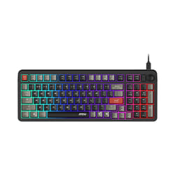 MSI FORGE GK110 FR clavier Gaming USB QWERTY Anglais américain Noir