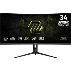 MSI MAG 342CQRF E20 écran plat de PC 86,4 cm (34") 3440 x 1440 pixels UltraWide Quad HD LCD Noir