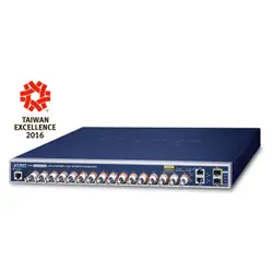 PLANET LRP-1622CS commutateur réseau Géré L2/L4 Gigabit Ethernet (10/100/1000) Connexion Ethernet, supportant l'alimentation via ce port (PoE) 1U Bleu