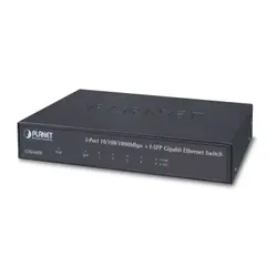 PLANET GSD-603F commutateur réseau Non-géré Gigabit Ethernet (10/100/1000) Noir
