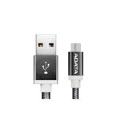 ADATA 1m, USB2.0-A/USB2.0 Micro-B câble USB 2.0 USB A Micro-USB B Noir