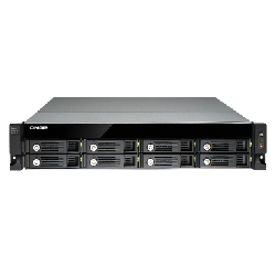 QNAP UX-800U-RP boîtier de disques Noir