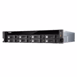QNAP UX-800U-RP boîtier de disques Noir - Vue supplémentaire 2