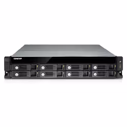 QNAP UX-800U-RP boîtier de disques Noir - Vue supplémentaire 4