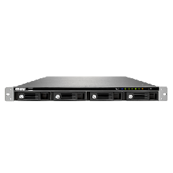 QNAP TS-453U serveur de stockage NAS Rack (1 U) Ethernet/LAN Noir