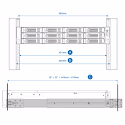 QNAP RAIL-B02 accessoire de racks (RAIL-B02) - Vue supplémentaire 2