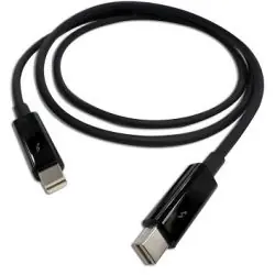 QNAP CAB-TBT20M Câble Thunderbolt 1 m Noir