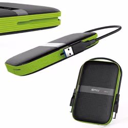 Silicon Power Armor A60 disque dur externe 4000 Go Noir, Vert - Vue supplémentaire 4