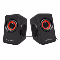 Mars Gaming MS1 haut-parleur Noir, Rouge Avec fil 10 W - Vue supplémentaire 2