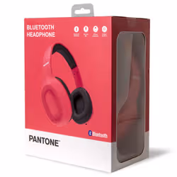 Pantone PT-WH002P écouteur/casque Avec fil &sans fil Arceau Appels/Musique Micro-USB Bluetooth Noir, Rose - Vue supplémentaire 3
