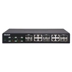 QNAP QSW-1208-8C commutateur réseau Non-géré Noir
